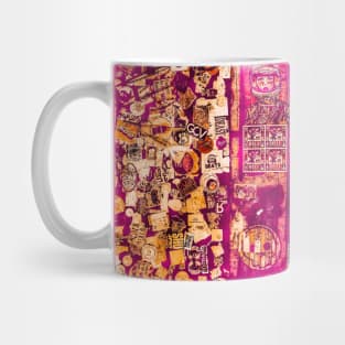 Pink Street Sticker Art NYC Mug